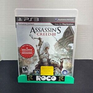 Assassin's Creed III 3 PS3 Ubisoft (Sony PlayStation 3, 2012) SEALED BN
